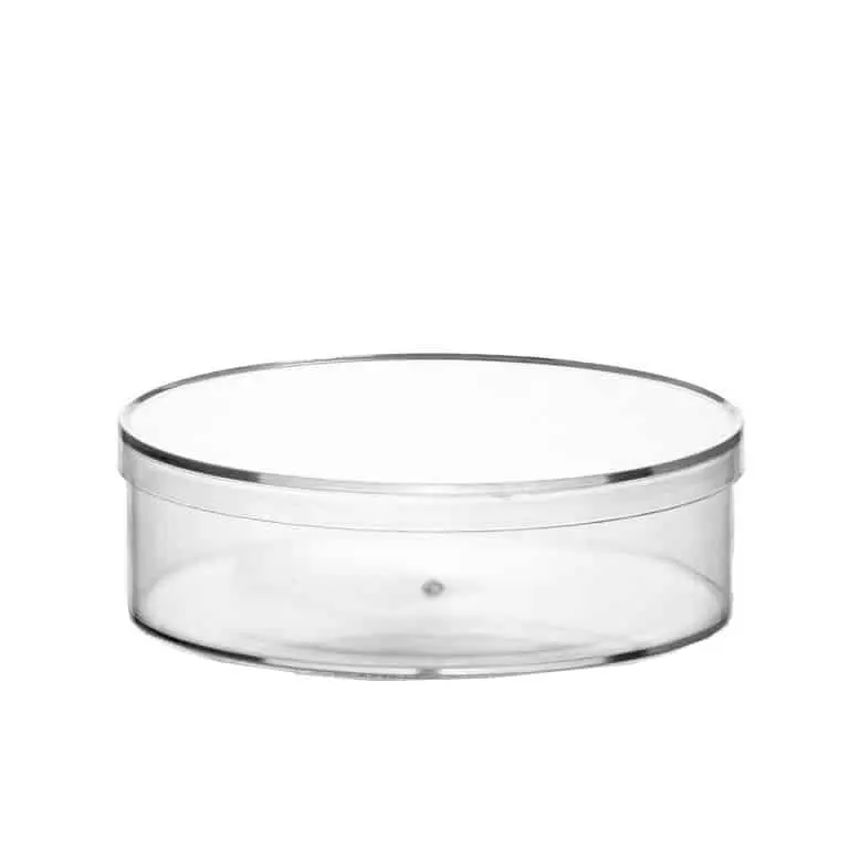 קופסאת קריסטל עגולה 700 מ"ל קוטר 16 ס"מ גובה 5 ס"מ