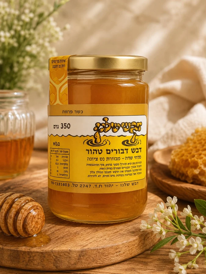דבש דבורים טהור 350 גרם
