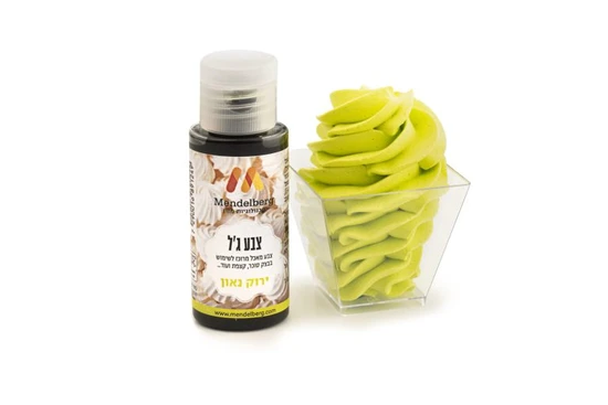 צבע מאכל ג'ל ירוק נאון- מנדלברג