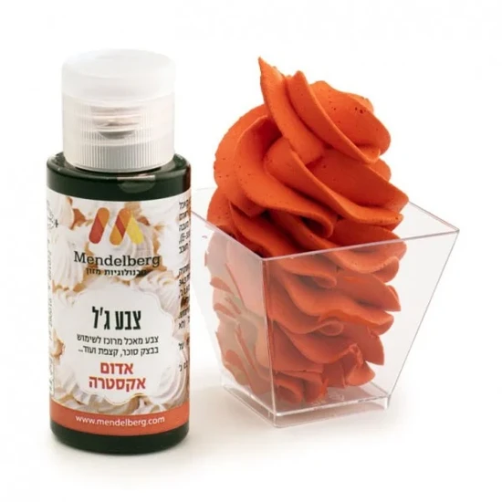 צבע מאכל ג'ל אדום אקסטרה- מנדלברג