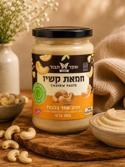 חמאת קשיו "שקד תבור" 300 גרם